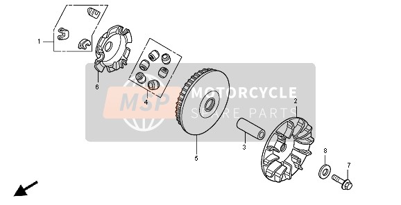 Honda SH300AR 2008 Drive Face para un 2008 Honda SH300AR